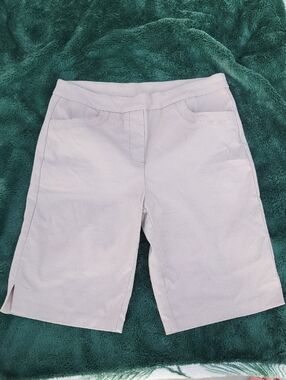Tribal Cream Bermuda Shorts